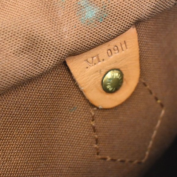Authentic LOUIS VUITTON Speedy 30 Travel Hand Bag Monogram Leather Brown - Picture 8 of 16